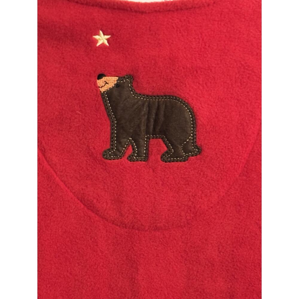 Breckenridge Fleece Vest Bear Women Sz 1X Vintage Red Holiday Christmas NWT - Picture 7 of 11
